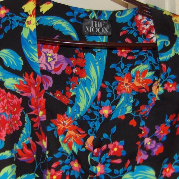 " The Moon" Brand Crop Puff Sleeve 80s Inspired Top Sz S - Picture 3 of 7